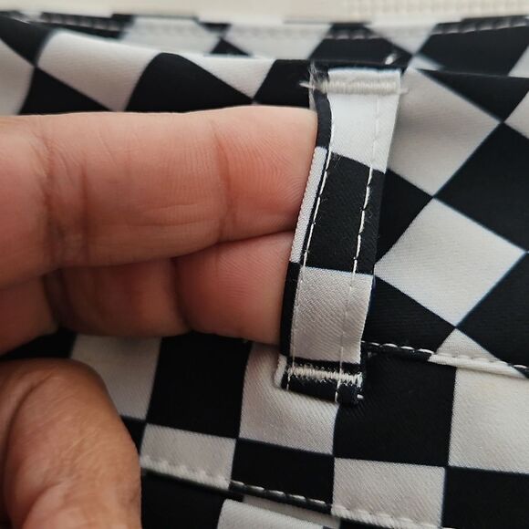 Black and White Checkered Golf Pants - Picture 11 of 16